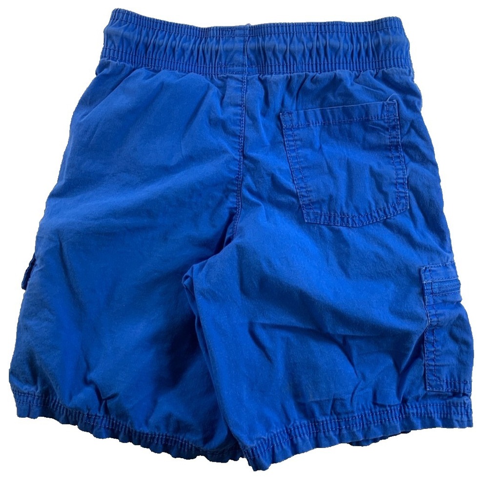 Arizona Jean Co Boys XS 6 7β Royal Blue Pull On Cargo Shorts Drawstring Waist - Picture 2 of 6